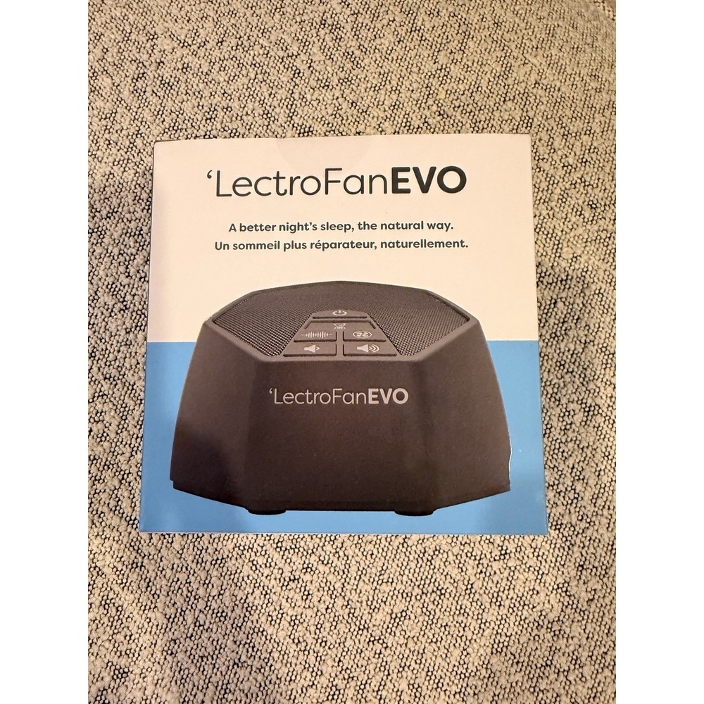 NEW LectroFan ASM1020 EVO White Noise Sound Machine Black